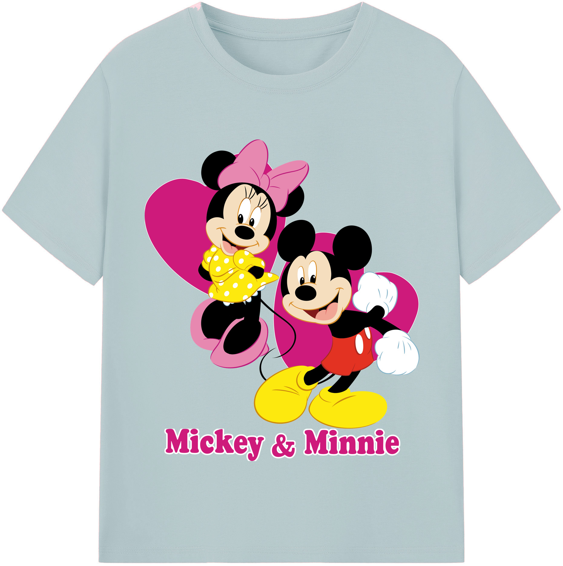 （画像用） ミッキーマウス Mickey Mouse 綿100％半袖Tシャツ（フロントプリント）